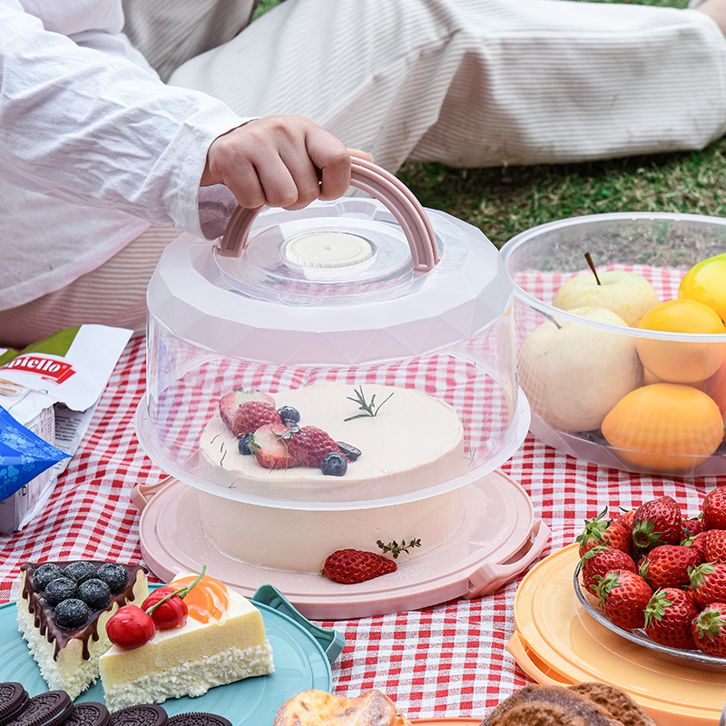 重复使用蛋糕盒家用八寸透明