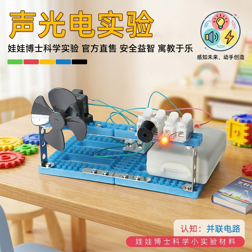 小学生声光电并联线路实验教具