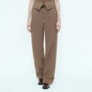气质神裤 专柜高端液氨加密亚麻时尚 遮肉显瘦时尚 字 直筒裤