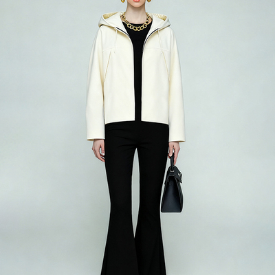 垂坠低调柔和宽松型长袖外套女