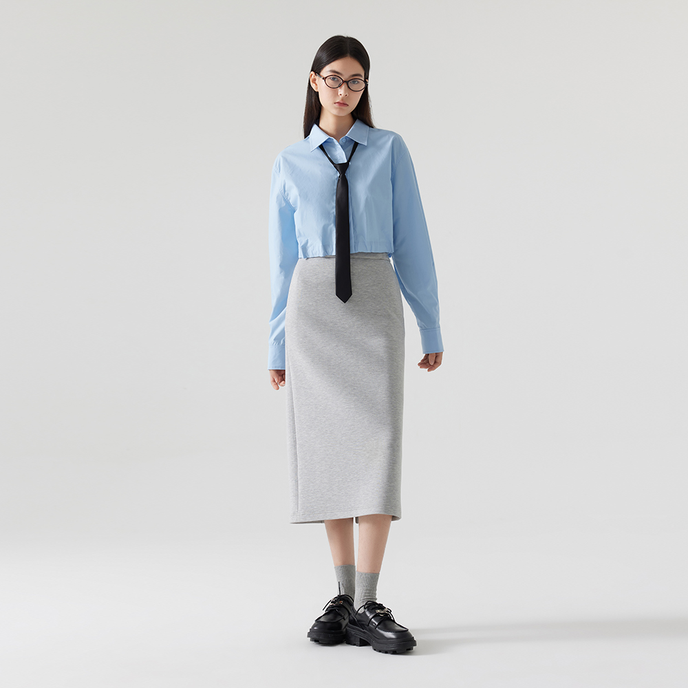 长袖新款简约百搭纯棉衬衫