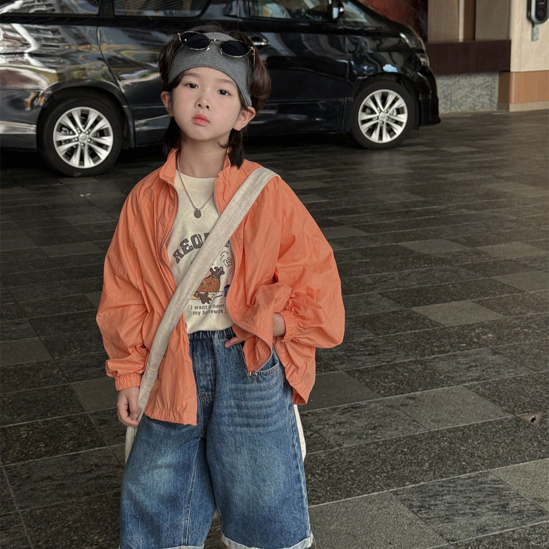 奶酪与喵男童外套2026年夏季新款韩版防晒净色外套透气百搭薄款潮