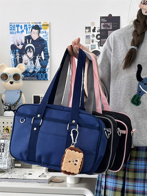 学院风少女JK制服包日系ins简约牛津纺通勤斜挎包学生手提单肩包
