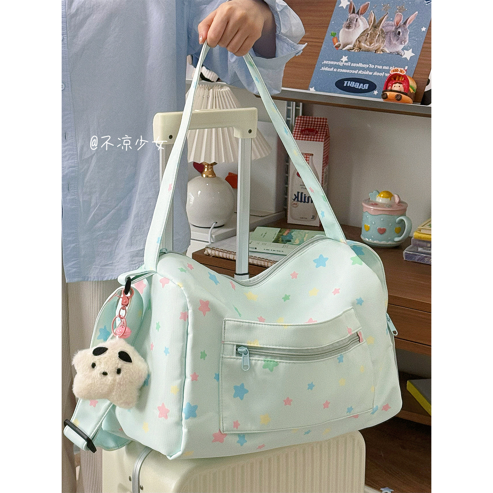 星星大容量手提健身包轻便运动短途旅行包学生上课通勤单肩斜挎包,箱包皮具/热销女包/男包,通用款女包,淘宝优惠券,粉丝福利购,淘宝优惠卷