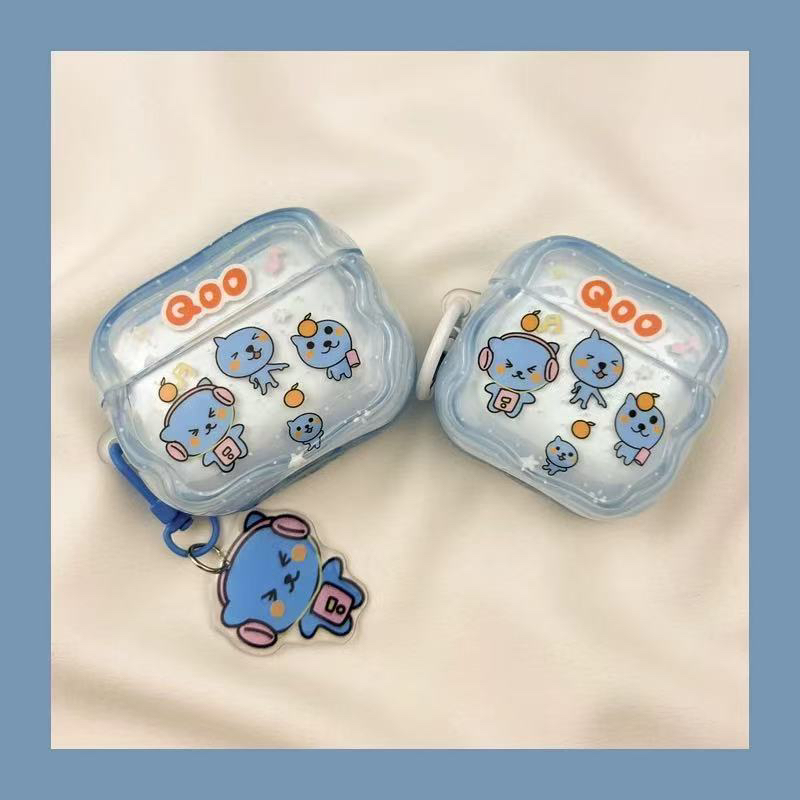 听音乐酷儿适用于倍思w04pro新款2023蓝牙耳机保护套软壳倍思E3带挂件倍思w042025版