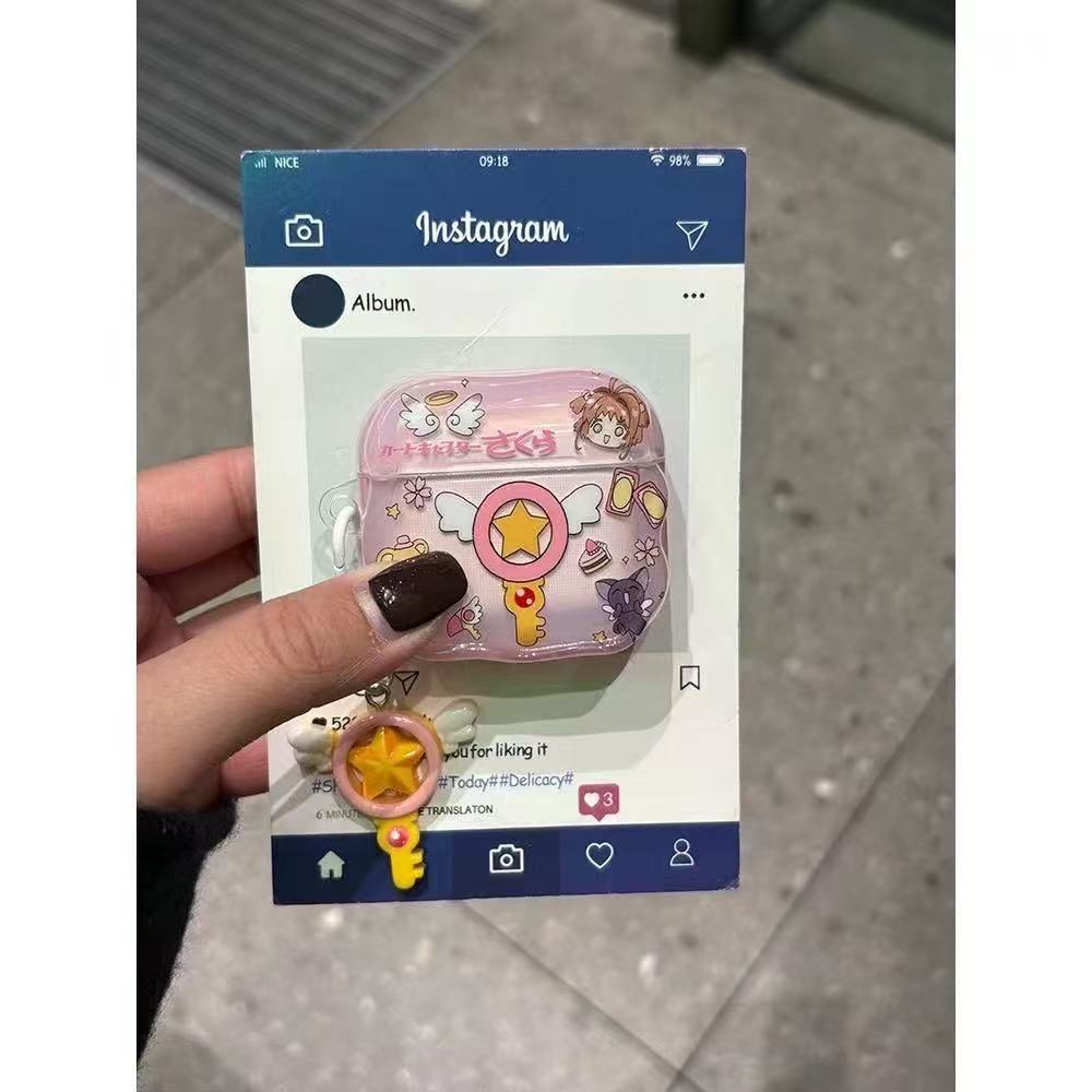 魔法棒美少女适用于倍思w04pro新款2023蓝牙耳机保护套软壳倍思E3带挂件倍思w042025版