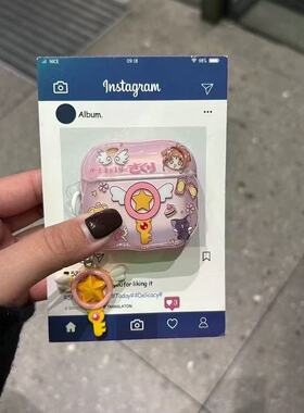 魔法棒美少女适用于华强北pro4/5代保护套苹果4代蓝牙套Mini4适用迪士尼F8带链条