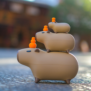 卡皮巴拉磁吸套娃叠叠乐水豚盒子治愈解压礼物公仔摆件3D打印定制