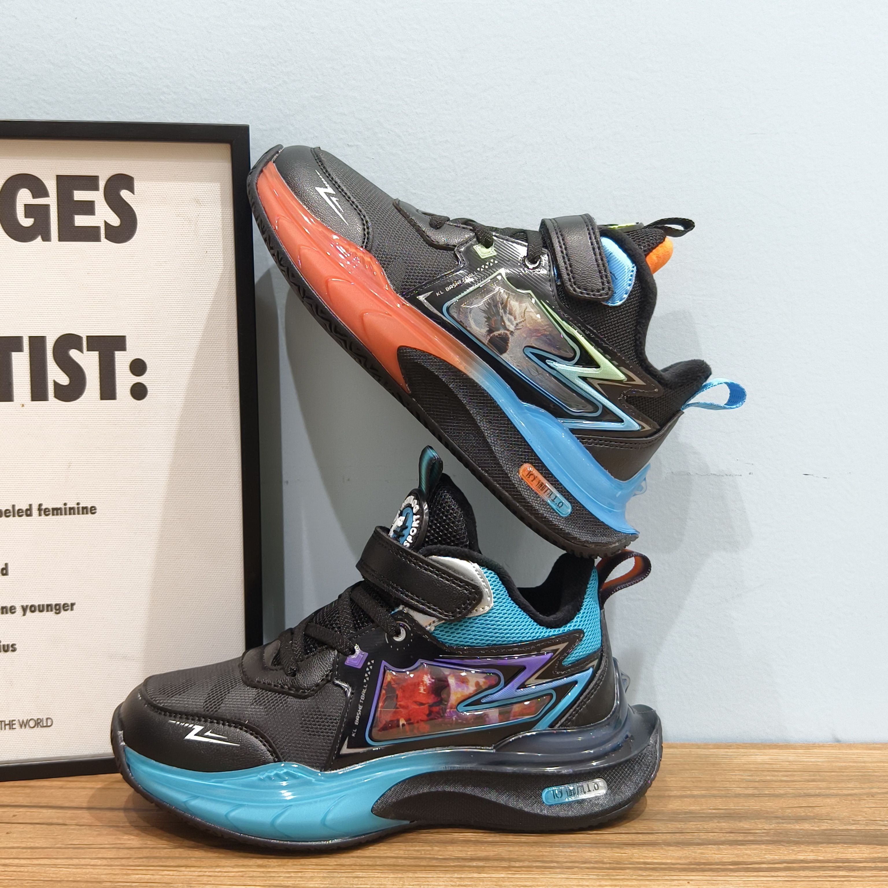 蝌蚪宝贝童鞋儿童运动鞋男童冬款新款加绒大棉女童鞋子中大童板鞋