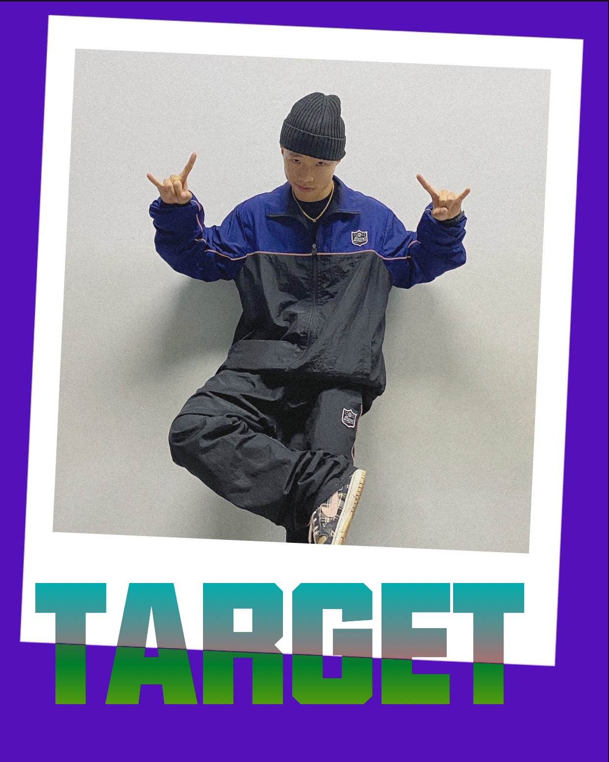 bboy街舞国潮撞色长裤运动服