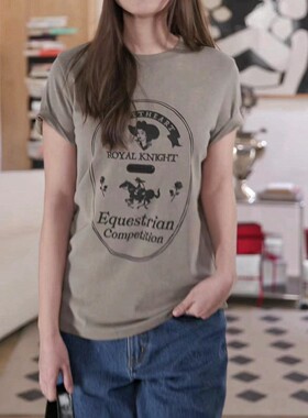 KO 古法蜡染工艺 Du家骑士印花宽松短袖T恤 三色KIA