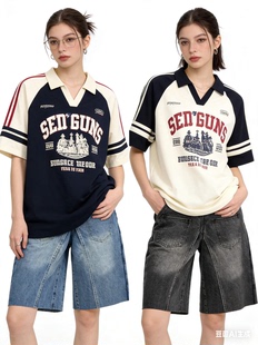 Bella约会街头 RARELY小众设计正反两穿搭片结构六分牛仔短裤