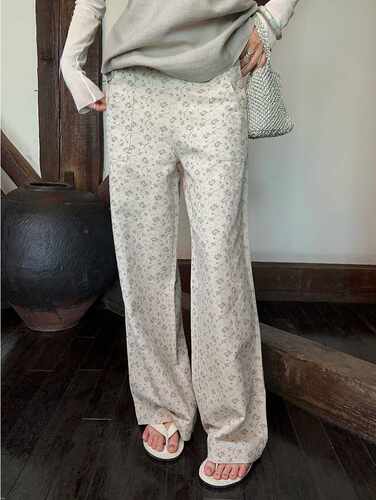 OWISH显瘦印花碎花长裤休闲裤