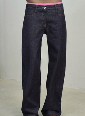 正确版还原RA  红色缝线直筒原牛牛仔裤TEA 01原牛