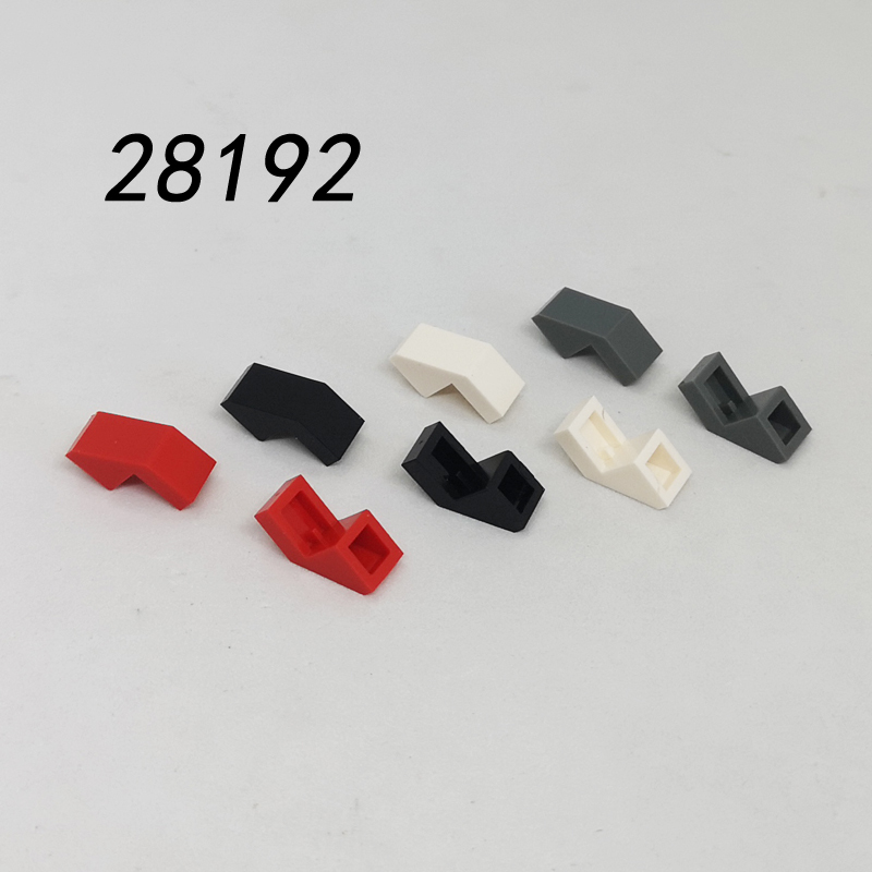 兼容LEGAO小颗粒积木28192光面斜坡砖配件1X2斜面光砖50°屋顶MOC