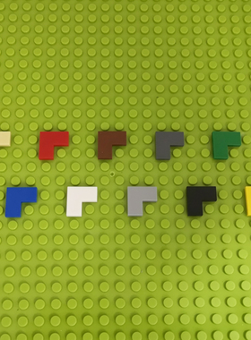 乐积儿兼容启蒙拼装益智积木套件 无孔直角3孔 14719  基础光板