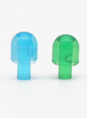 兼容国产小颗粒积木DIY配件58176零件带柄小球圆灯车头灯益智拼插