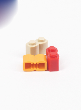 儿童益智积木散装零配件S型1x2砖 围栏屋顶30136拼装益智玩具配件