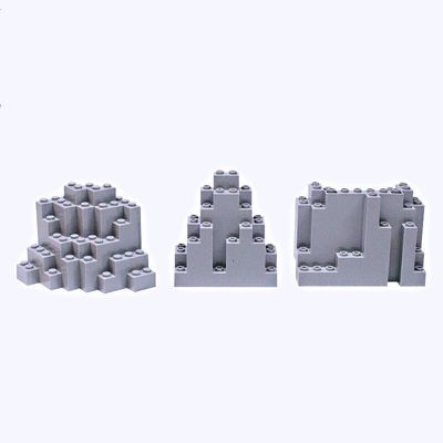 乐积儿小颗粒积木6082零件6083配件23996  土堆城堡园林建筑假山