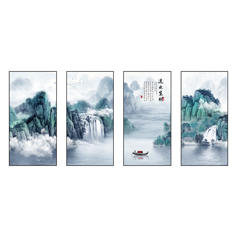 添致家居客厅装饰画国画山水挂画