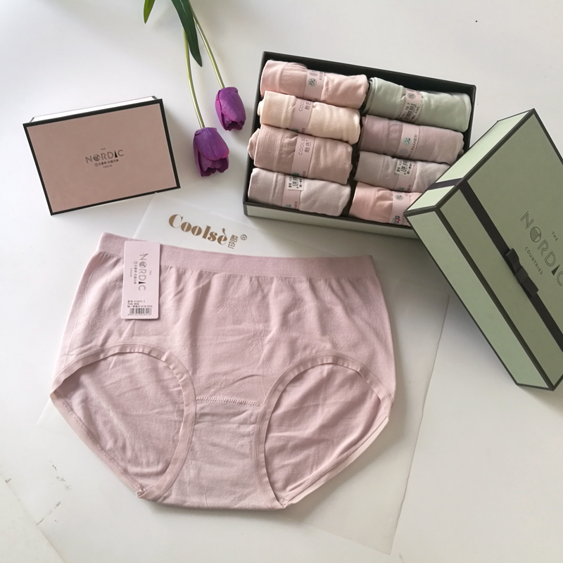 莫代尔抗菌亲肤盒装星期裤买6送2