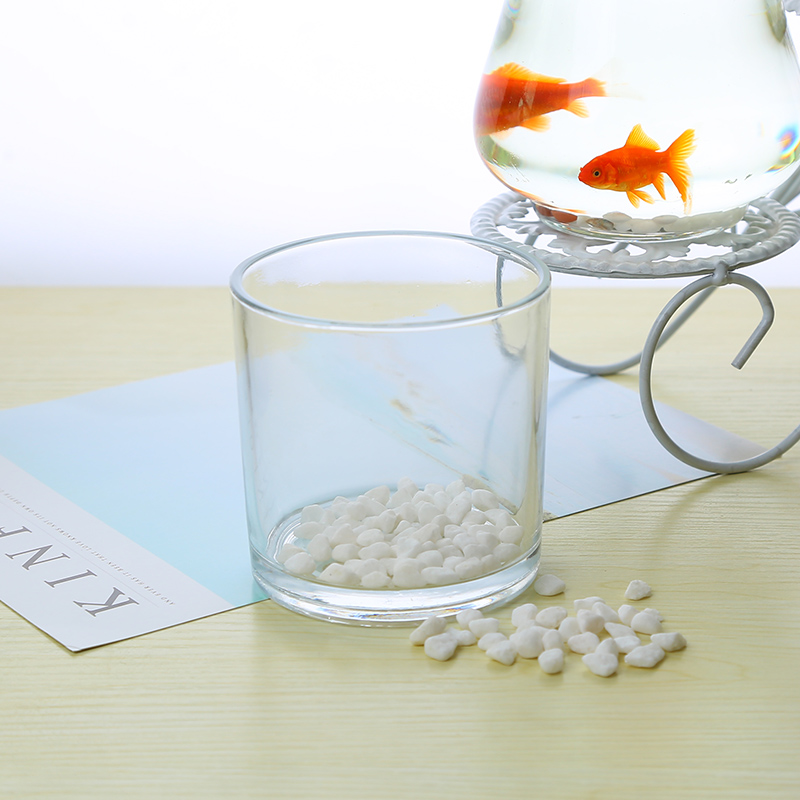 清沁透明花瓶现代简约直筒圆柱形玻璃瓶水培花卉绿植多肉植物瓶子