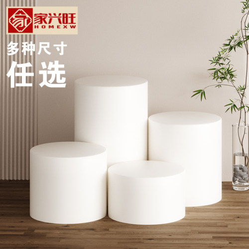 木质圆墩子圆形圆柱展示台摆件
