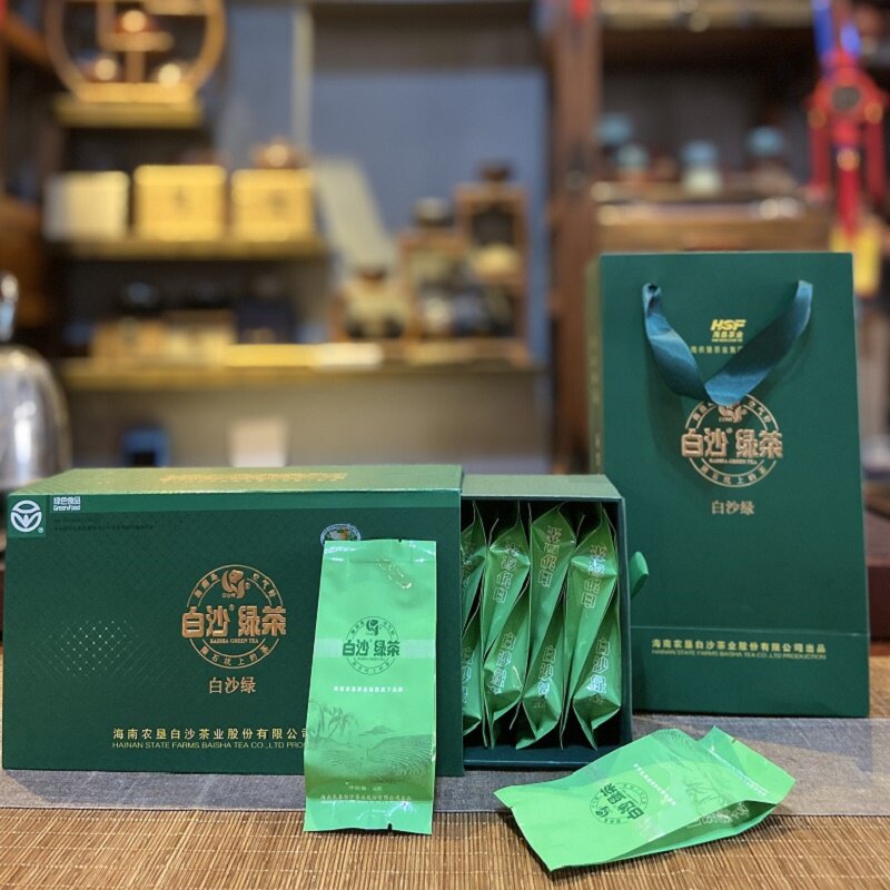 春茶海南条形栗香小包装白沙绿茶