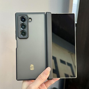 适用三星心系天下w25手机壳中轴磁吸Zfold7铰链保护w26肤感磨砂壳