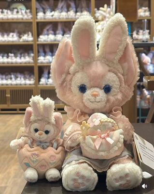 2026上海迪士尼春日新品贝儿露露饼饼玫玫达菲olu托尼公仔挂件