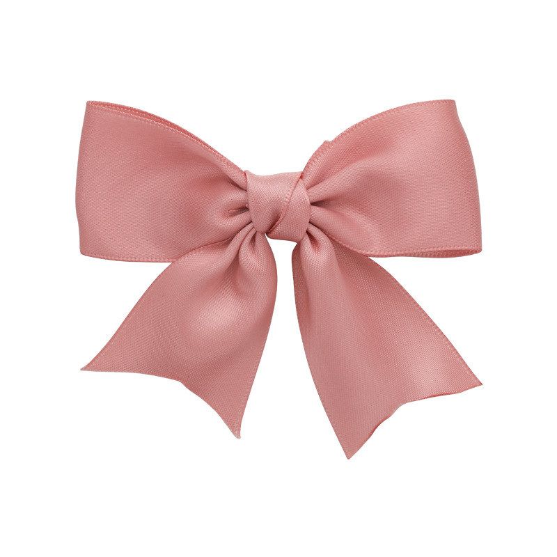 奶油色系丝光缎面蝴蝶结发夹发卡刘海夹碎发夹子边夹发饰春夏女