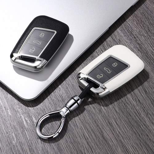 适用于大众迈腾330钥匙套380包2024款帕萨特23款b8蔚揽扣cc皮壳