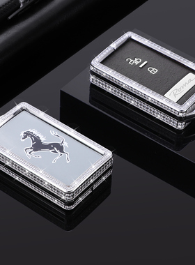 新款法拉利钥匙套Roma包sf90跑车罗马恩佐F8壳金属fuv扣296跑车