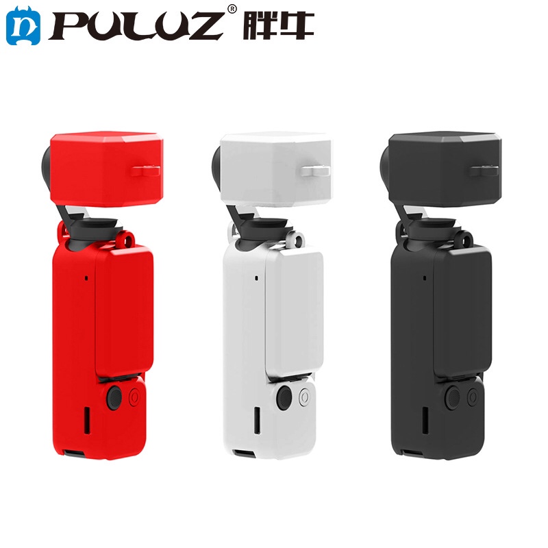 PULUZ胖牛适用大疆DJIOSMO Pocket3相机硅胶保护壳镜头机身保护套