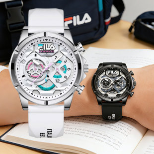 FILA斐乐手表男款 学生初高中考试专用三眼夜光运动表女士送礼6732