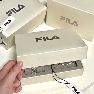 FILA斐乐女士手表轻奢小众经典彩盘小圆腕表女款生日送礼物礼盒装