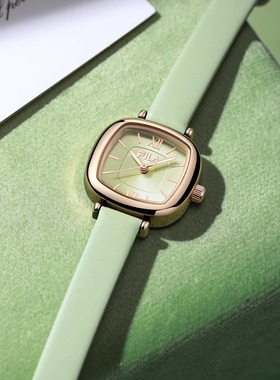 FILA斐乐手表女士款经典复古轻奢小众方表女生七夕送礼物腕表6572
