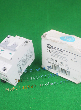 原装 AB罗克韦尔 Allen-Bradley 1492-SP2C060 断路器 6A 415V 2P