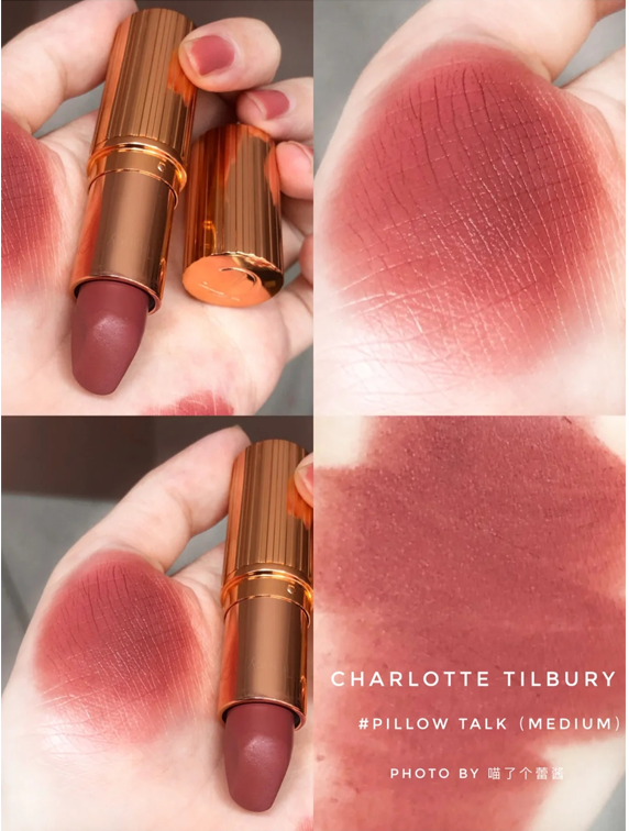 正品Charlotte CT雾感唇膏哑光口红唇膏 小样 枕边话裸色土色欧美