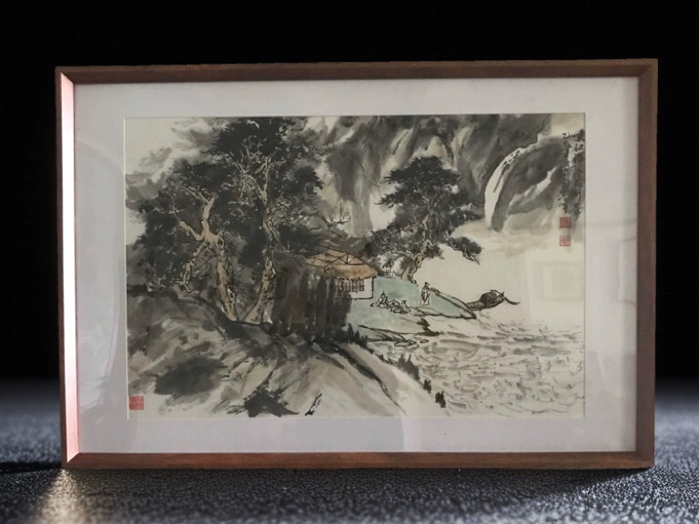 山水中国画亲笔手绘客厅卧室艺术挂画