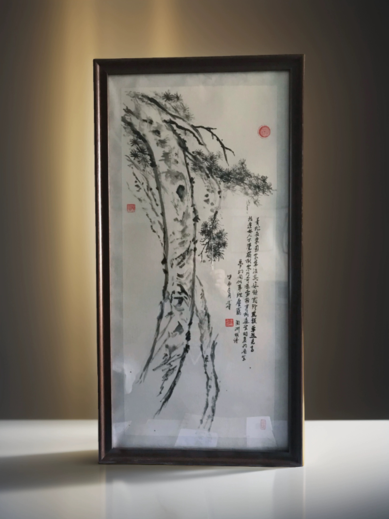 职业画家纯手绘青松图 真迹原作品非印刷 中式客厅书房国画已装裱