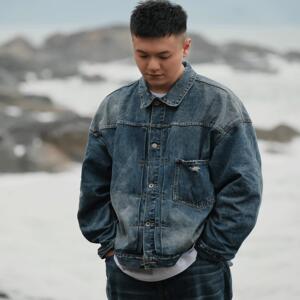 现货Yonderrealm联名Lastaccessed水洗做旧破坏牛仔外套