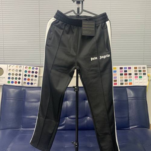Palm棕榈天使Angels侧边彩虹拉链条纹男女运动直筒拉链长裤平脚裤