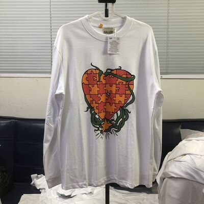 GALLERY DEPT 23FW 爱心拼图长袖T恤男秋季宽松美式街头打底上衣