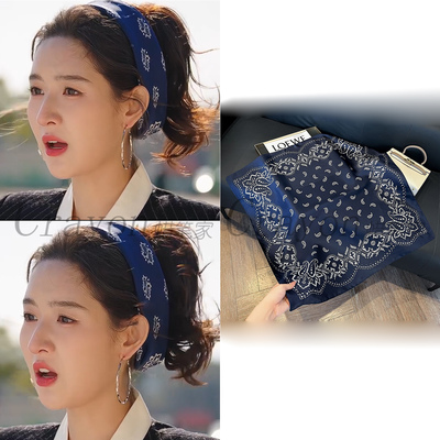 王玉雯突然的喜欢林欢儿同款方巾