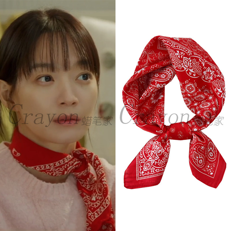申敏儿因为不想吃亏孙海英同款丝巾小方巾女薄款装饰围巾头巾领巾