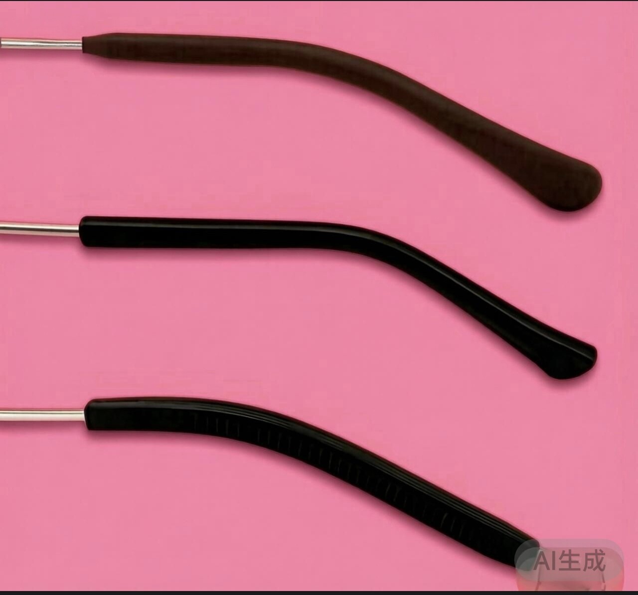 眼镜脚套扁孔防滑套硅胶腿套框架太阳镜粗细圆加长软腿套眼睛配件