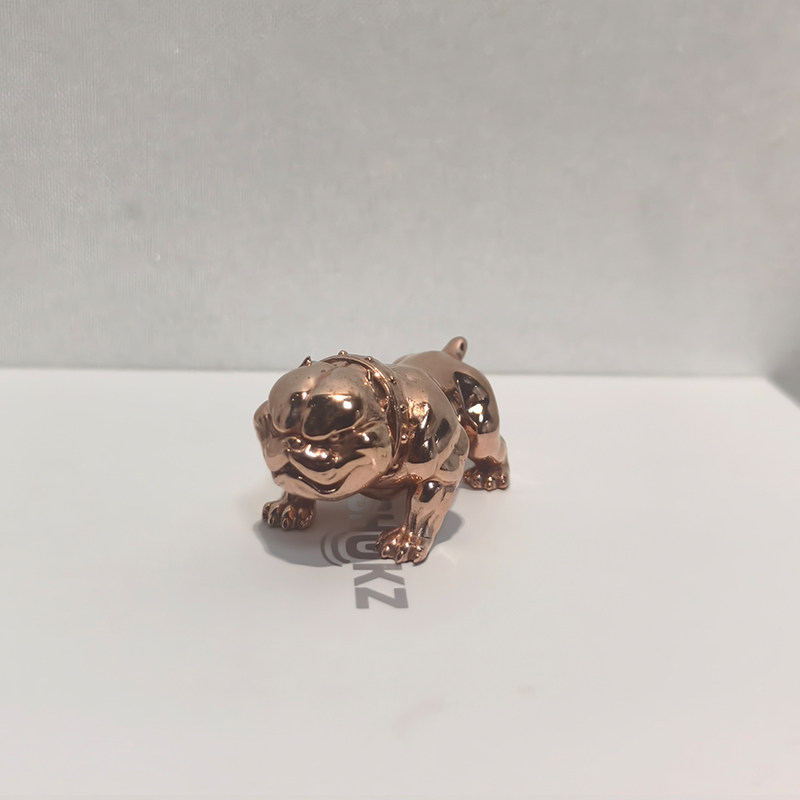 紫铜恶犬狗摆件手把件高端