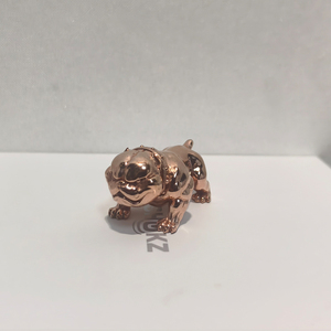 紫铜恶犬狗摆件手把件高端