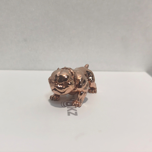 不二马大叔XALvin·xy联名款紫铜恶犬狗摆件手把件高端收藏招财